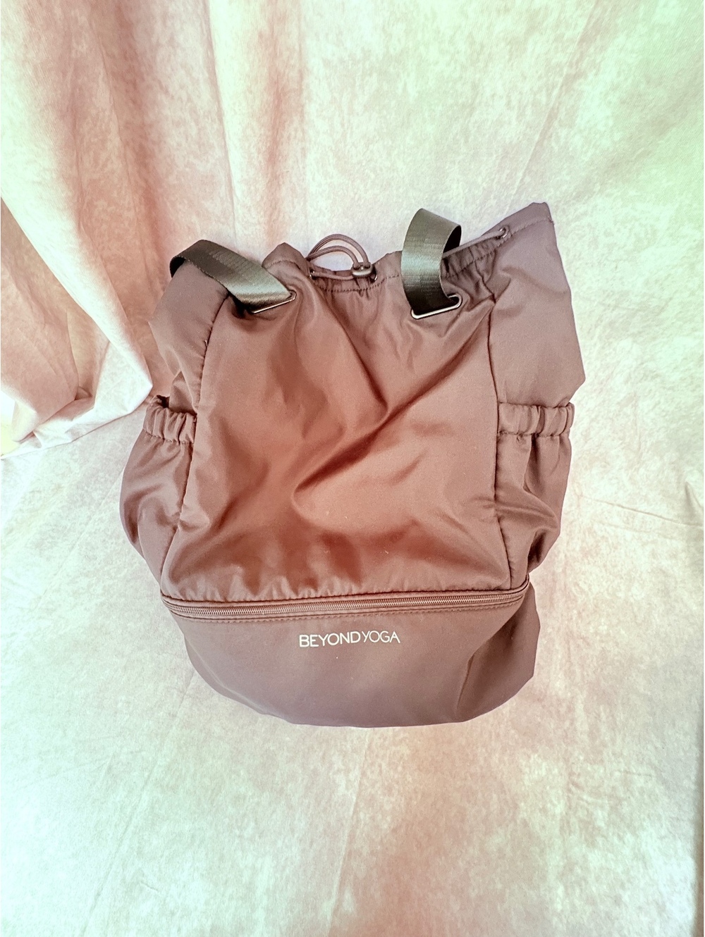 Beyond Yoga Mauve Convertible Tote Backpack Gym Bag